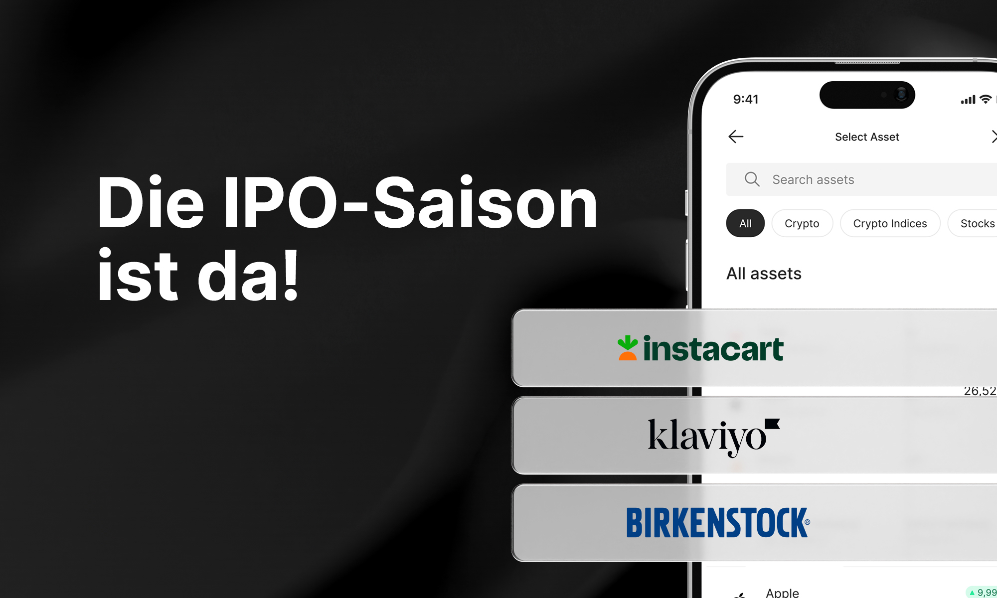 Lasset die IPO-Season beginnen: Instacart, Klaviyo und Birkenstock