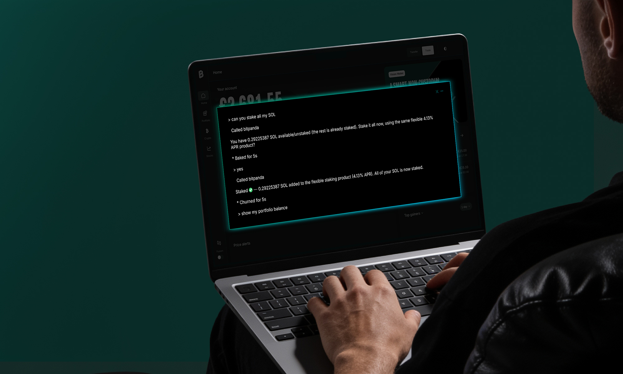 Inversión automatizada con IA mediante prompts personalizados, seguimiento de la cartera de Bitpanda y automatización del trading.
